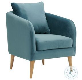 Zoe Marine Blue Accent Chair