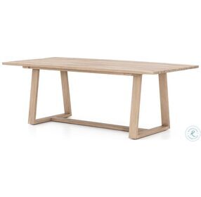 Atherton Washed Brown Outdoor Dining Table