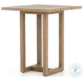 Stapleton Washed Brown Outdoor Bar Table
