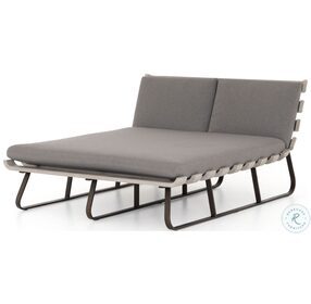 Dimitri Charcoal Outdoor Double Chaise