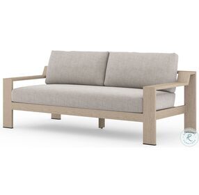 Monterey Stone Grey And Washed Brown Outdoor Loveseat