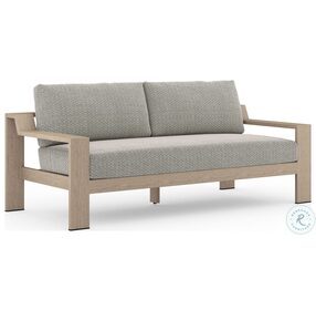 Monterey Faye Ash And Washed Brown Outdoor Loveseat