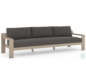 Monterey Charcoal And Washed Brown Outdoor Sofa