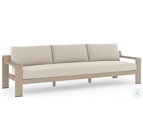 Monterey Faye Sand And Washed Brown Outdoor Sofa