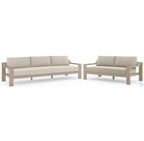 Monterey Faye Sand And Washed Brown Outdoor Conversation Set