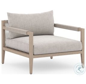 Sherwood Stone Grey And Washed Brown Outdoor Chair