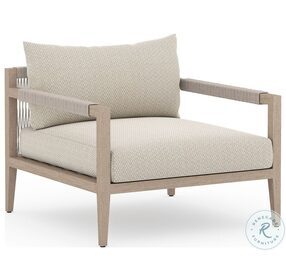 Sherwood Faye Sand And Washed Brown Outdoor Chair