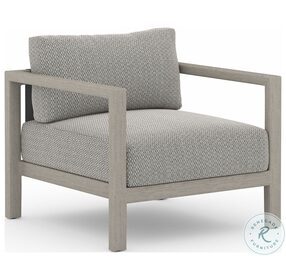 Sonoma Faye Ash Weathered Grey Dark Grey Strap Outdoor Chair