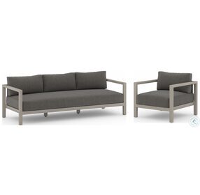Sonoma Charcoal And Weathered Grey Outdoor Conversation Set