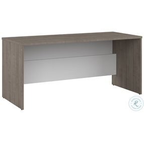 Ridgeley Silver Maple And Pure White 65" Shell Desk