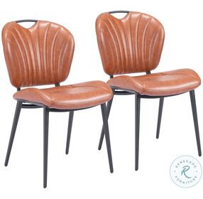 Terrence Vintage Brown Dining Chair Set Of 2