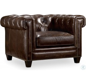 Chester Dark Brown Leather Chair