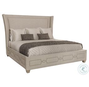 Criteria Heather Gray King Upholstered Panel Bed