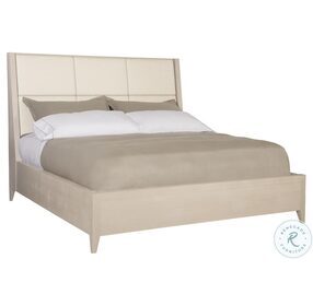 Axiom Gray Queen Upholstered Panel Bed