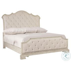 Mirabelle Cotton Queen Upholstered Panel Bed