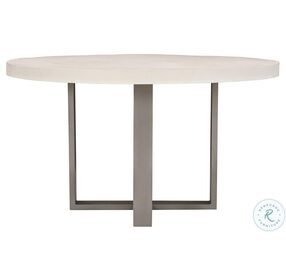 Exteriors Del Mar Flint Grey And Bone Round Dining Table