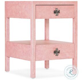 Courage Pink 2 Drawer Accent Table