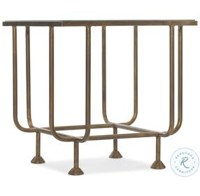 Commerce And Market Bronze Metal Kiara Square End Table