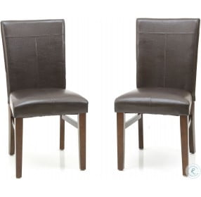 Kona Brushed Rasin Parsons Side Chair Set of 2