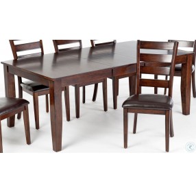 Kona Brushed Rasin Butterfly Leaf Extendable Dining Table