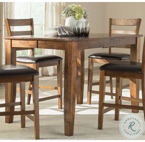 Kona Brandy Extendable Gathering Height Dining Table
