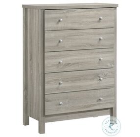 Cian Gray 5 Drawer Chest