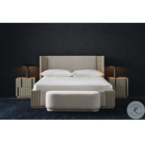 Azure Fossil Upholstered Panel Bedroom Set
