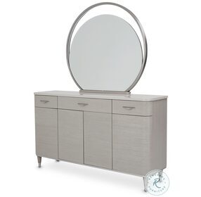 Eclipse Moonlight Sideboard And Mirror with LED Lights