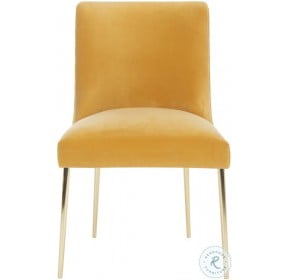 Nolita Mustard Velvet Dining Chair