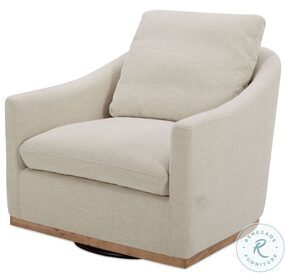 Linden Soft Beige Swivel Chair