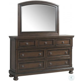 Kingsley Walnut Dresser With Mirror