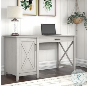 Key West Linen White Oak 54" Computer Home Office Set
