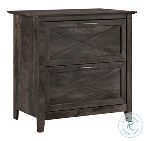 Key West Dark Gray Hickory 2 Drawer Lateral File Cabinet