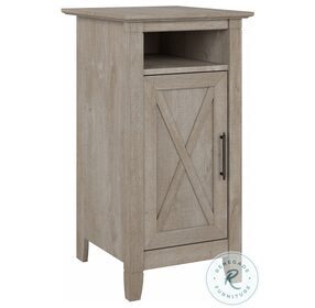 Key West Washed Gray Small Storage Cabinet With Door