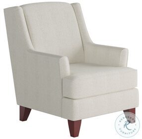Chanica Ivory Oyster Wing Back Accent Chair