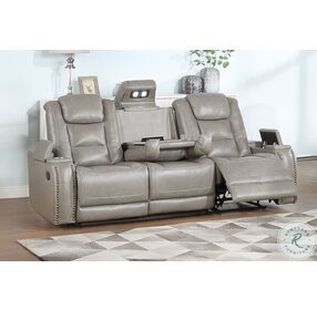 Breckenridge Light Gray Dual Reclining Sofa