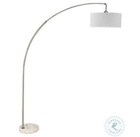 Jess Brushed Steel Arch Lamp