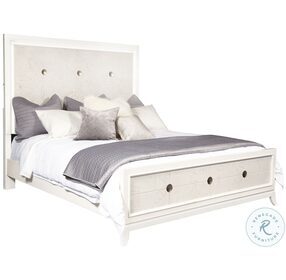 Melrose White King Panel Bed