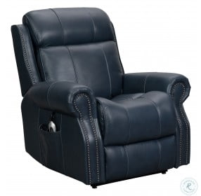 Langston Venzia Blue Lift Chair Recliner with Power Headrest