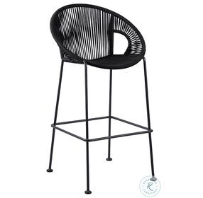 Acapulco Black Rope 26" Outdoor Counter Height Stool