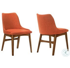 Azalea Orange Side Chair Set of 2
