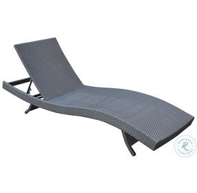 Cabana Black Wicker Outdoor Adjustable Lounge Chaise