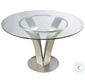 Cleo Stainless Steel Contemporary Dining Table
