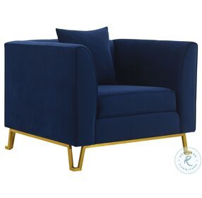 Everest Blue Fabric Chair