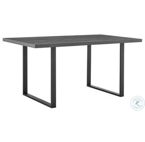 Fenton Charcoal Top And Black Base Dining Table
