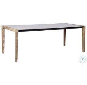 Fineline Light Eucalyptus And Super Stone Outdoor 80" Rectangle Dining Table