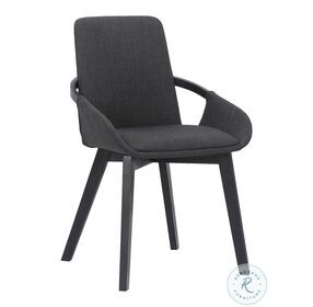 Greisen Black Modern Wood Dining Chair