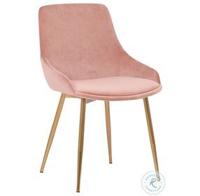 Heidi Blush Velvet Accent Dining Chair
