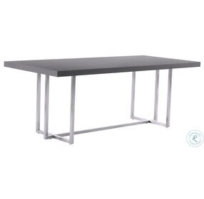 Harmony Silver And Gray Veneer Contemporary Dining Table