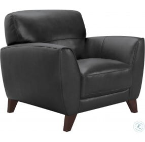 Jedd Black Leather Chair
